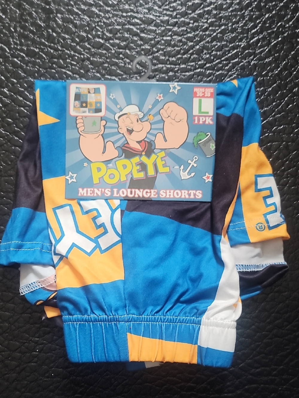Popeye Blue and Yellow Lounge Shorts Boxers
